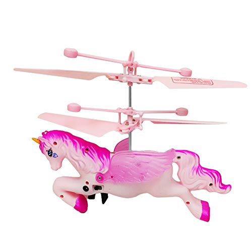 Preisvergleich Produktbild yuhiugre Einhorn Fliegender Spielzeug, RC Fliegender Ball, Infrarot-Induktions-Hubschrauber Geschenke für Jungen und Mädchen, Indoor-und Outdoor-Spiele
