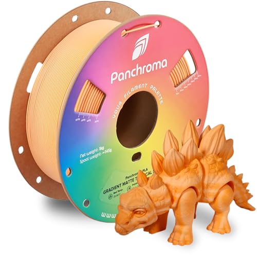 Image of Polymaker Panchroma Matte PLA Filament 1.75mm, High Speed Gradient Tropical Squeeze PLA 1kg (2.2 lbs), Formerly Polyterra Clog-Free 3D Printer Filament, Accuracy + /- 0.02mm, Fits FDM Printers