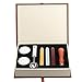 Mingting Wax Seal Stamp Kit,Mingting Classical Old-Fashioned Antique Wax Stamp Seal Kit Initial Letters Alphabet Set Gift Box with Vintage Wooden Handle and Brass Color Head(A)