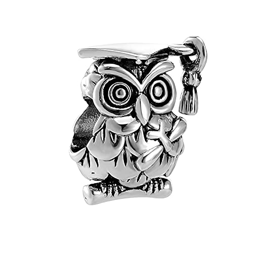 Image of Class 2026 Graduation Graduate Charm Compatible with Pandora Charms Bracelets for 2025 University Master Phd Graduation Bead Jewelry Gifts