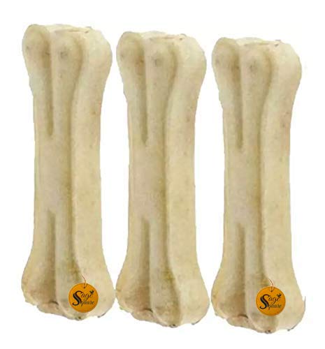 Sage Square Pressed Rawhide Bone Treat for Healthy Dog (5 Inch) (Pack of 3 Bones) (B07Z96PG4J) Amazon Price History, Amazon Price Tracker