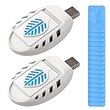 USB Mosquito Repellent Plug In, 2 PCS Portable USB Mosquito Killer with 120 Repellent Tablets, Indoor Insect repellent Plug In, Mosquito Tablets for Hiking Outdoor Summer Home