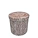 HTI-Living Hocker Baumstamm Aufbewahrung Staufach Baumstamm Runder Polsterhocker mit Stauraum