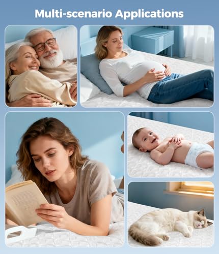 AVIKEN Waterproof Mattress Protector Queen Size, Soft Breathable Mattress Pad with Deep Po - image 8