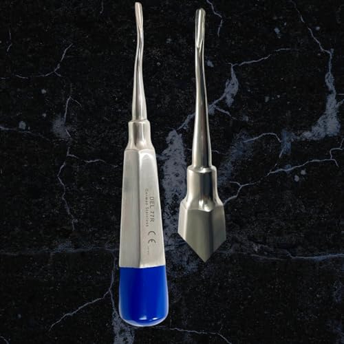 Dental Elevator 77R Root Tip Pick Elevator German Steel Tooth Extraction Pick - Dental Extraction Elevator (Artlab) (77R, Blue Tip, 2)