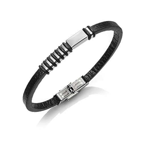 EMPATHY JEWELS Pulsera Acero Inoxidable Hombre - Brazalete Hombre para Hacer un Regalo Original a tu Novio - Pulseras Hombre Rock en Joyeria Hombre - Regalos Hombre Originales