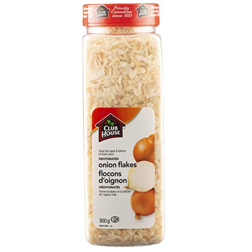 Club House, Quality Natural Herbs and Spices, Dehydrated Onion Flakes, 300g