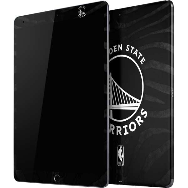 Skinit Decal Tablet Skin Compatible with iPad Air - Officially Licensed NBA Golden State Warriors Black Animal Print Design