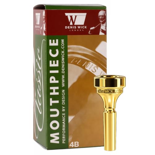 Denis Wick DW4881-4B Gold-Plated Cornet Mouthpiece, Brass Instrument Fit