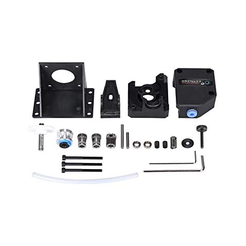 3D Printer Accessories, TUZUK Upgrade BMG Extruder Cloned Btech Bowden Extruder Dual Drive Extruder 1.75mm for Tevo Tornado Wanhao D9 CR10 Ender3 Anet E10, Black Cover