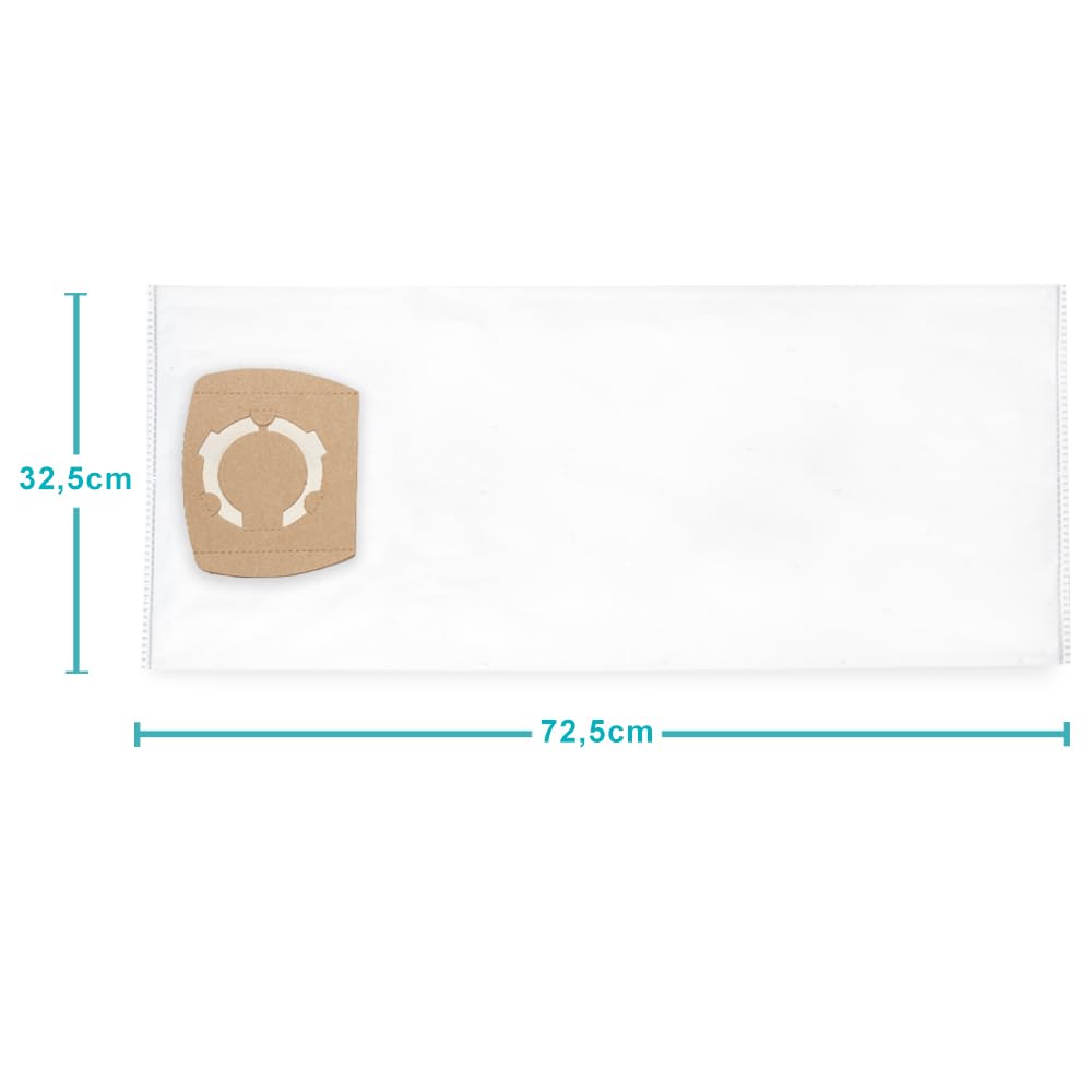 PRIMEBAG - 5 Staubsaugerbeutel 1 Flachfaltenfilter passend für Parkside Performance PPWD 30 A1 Werkstatt-Sauger - Bestleistung beim Saugen