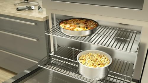 Backen 191107, Set de Casseroles 16,18,20cm, Inox, 7 Pièces, Induction,1 poignée amovible, 3 Couvercles Hermétiques, Compatible lave-vaisselle, Revêtement antiadhésif, Garantie 5 ans - immagine 4