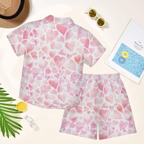 Image of visesunny Little Boys Short Sleeve T-Shirt Beach Shirts for kids children Casual Shorts Set Summer Clothes Outfits