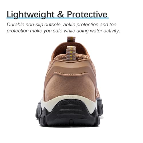 Image of Water Shoes Men Quick Drying Outdoor Hiking Barefoot Boat Footwear Aqua Shoes for Water Sport Waders Diving Hiking Sailing Travel Beach Wading Swimming Fishing Kayaking