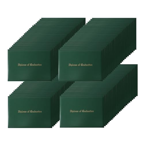 Diploma Covers 8.5x11 (100-pack), Forest Green, Imprinted