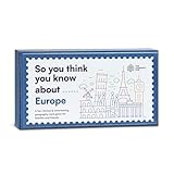 The Learning Hub So You Think You Know About Europe - a Fun, factual & Entertaining Geography Card Game | 44 European Countries | 15 Facts per Card | for Kids, Families & Friends | Stocking Stuffer