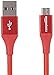 Produktbild Amazon Basics - USB-2.0-A auf Micro-B-Kabel mit doppelt geflochtenem Nylon | 3 m, Rot