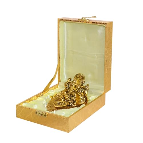 Image of CraftVatika Ganesha Idol with Diya Stand, Ganesha Diya with Gift Box, Festival Return Gift for Woman Diwali Wedding Anniversary Event Housewarming Gifts for Ladies Guest, Family,Home Decoration Items