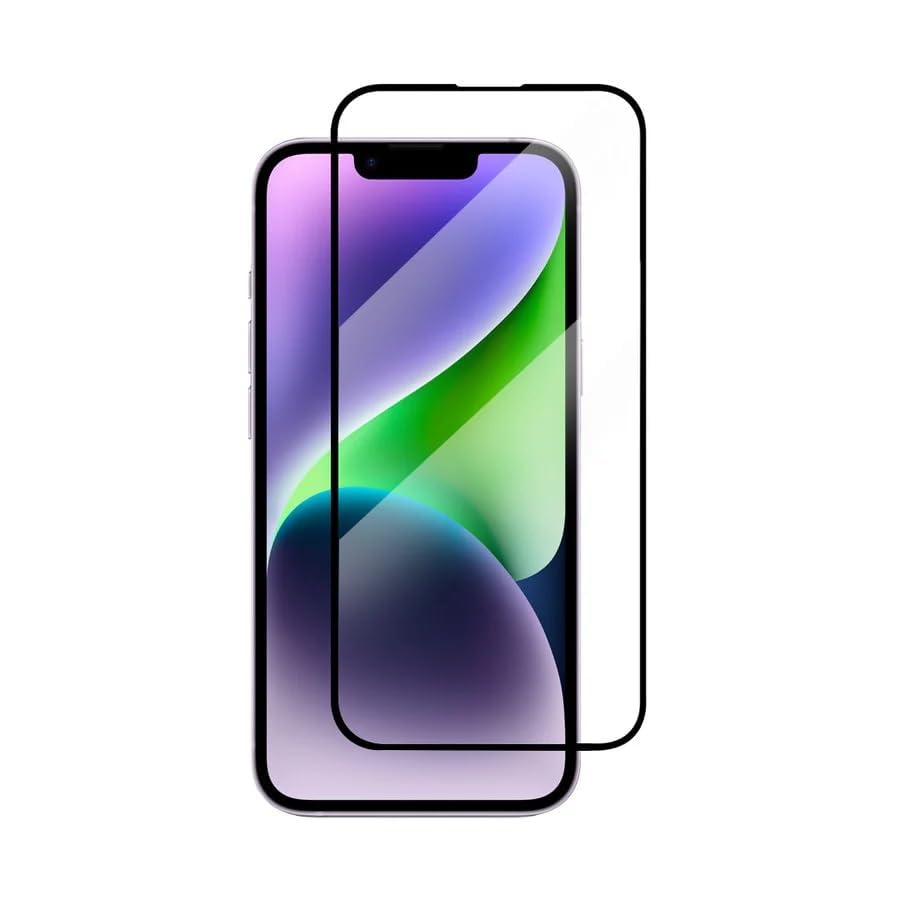 Image of Premium Tempered Glass Screen Protector Compatible with iPhone 13 Pro (6.1 Inch) | 9H Hardness | Edge to Edge Protection | Anti Scratch | Bubble Free Installation | HD Clear | Ultra Thin Screen Guard