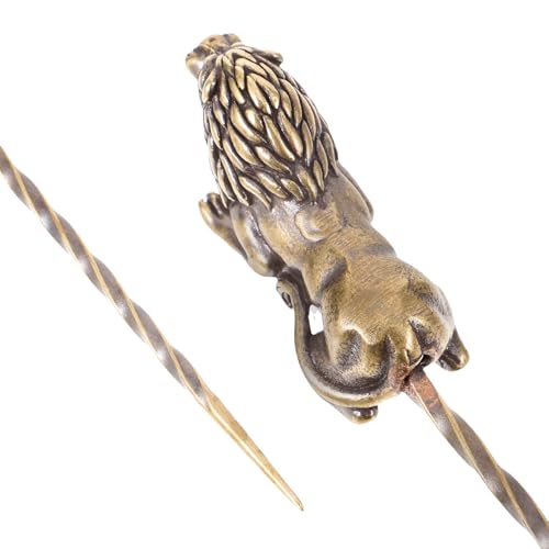 Image of Healeved Copper Cigar Needle Holder 6.06In Retro Punch Tool for Smooth Draw and Flavor Enhancer Smoking Accessory
