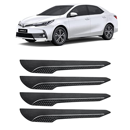 Image of AOSIS-Car Bumper Protector /Bumper Guard for Toyota Corolla Altis with Single Chrome Stripe (4-Pcs)