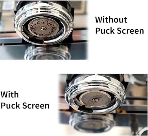 Image of 53mm Espresso Puck Screen for 54mm Portafilters - Fits with Breville, Delonghi Espresso Machines Reusable Puck Screen Premium Filter for Enhanced Coffee Extraction