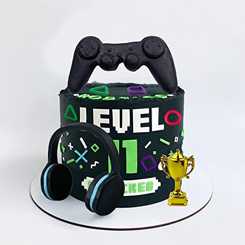 Tosparty PRO 11 Pcs Video Game Themes Cake Toppers Cake Decoration Headset Cake Decoration Game Console Controller Cake Decoration Game Theme Birthday Party Supplies thumb #6