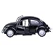 Berry President Classic 1967 Classic Beetle Bug Vintage 1/32 Scale Diecast Metal Pull Back Car Model Toy for Gift Kids (Black)