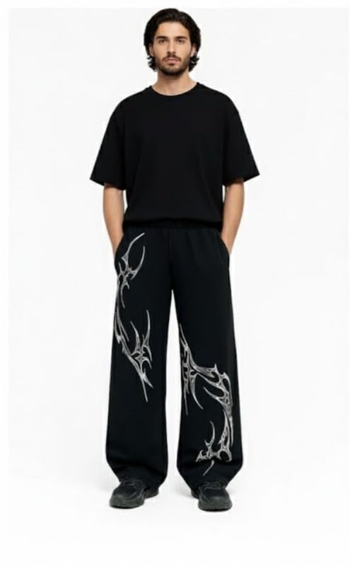 Image of Trackpants for Men Stylish Gym Trackpant for Man Joggers for Men Sweatpants Printed Track Pant
