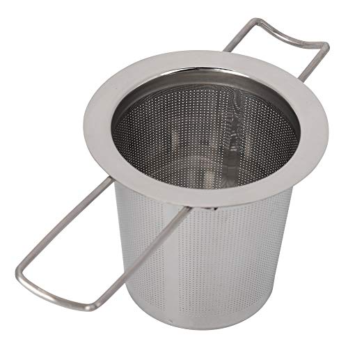 GS11133ea Colador de té infusor, malla de acero inoxidable Infusor de té Colador de taza de metal Filtro plegable con…