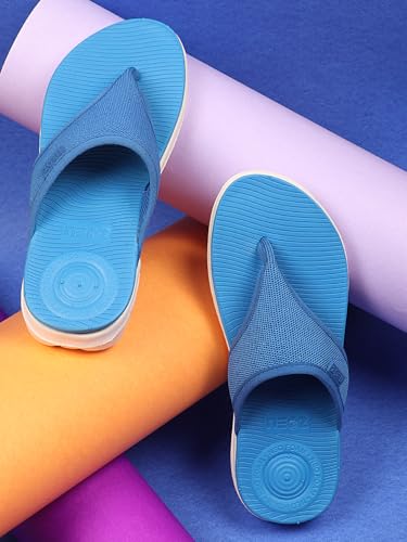 Image of URJO womens Trend-1 Women's Flipflops With Levirex for 40% Less Pressure Arch Support & Anti-skid Comfort By Neo Slipper