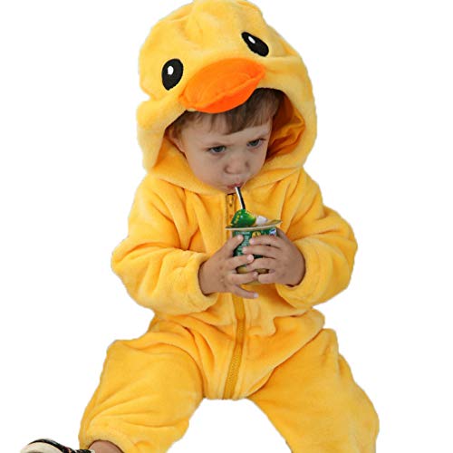 Preisvergleich Produktbild FuMian Baby Mädchen Strampler Overall Outfits Anzug Karikatur Tier Schneeanzug Jumpsuit Spielanzug und Jungen Winter Flanell