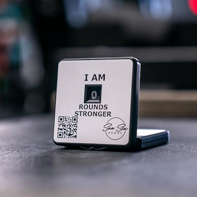 Magnetic Fitness Counter for Crossfit, Powerlifting, Weightlifting, and Bodybuilding, Used for Motivation Performance.