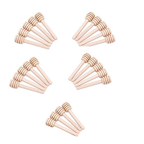 FTVOGUE 24X legno Miele Dipper Stick Jam Sciroppo