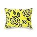 BonaMaison Ozdobna poszewka na poduszkę, neonowe żółte dymy, dekoracyjne poszewki na poduszki do salonu, sofy, sypialni, rozmiar: 45 x 60 cm - zaprojektowane i wyprodukowane w Turcji