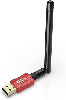 Long Range Bluetooth Adapter for PC,Class 1 USB Bluetooth Dongle Receiver 5.1+EDR,328FT/100M Wireless Transfer Transmitter for Mouse Keyboard Speakers Headphones Support Win10/8.1/8/7(Red-2)