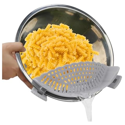 ROYUEXT Clip-on Silicone Food Strainer Cover