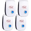 RUTIDA Repelente Ultrasónico de Plagas, 4 Pack Electrónico Repelente Mosquitos Control de Plagas, Repelente Ultrasónico Ratas para Anti Mosquitos, Moscas, Ratones, Cucarachas, Arañas, Roedores
