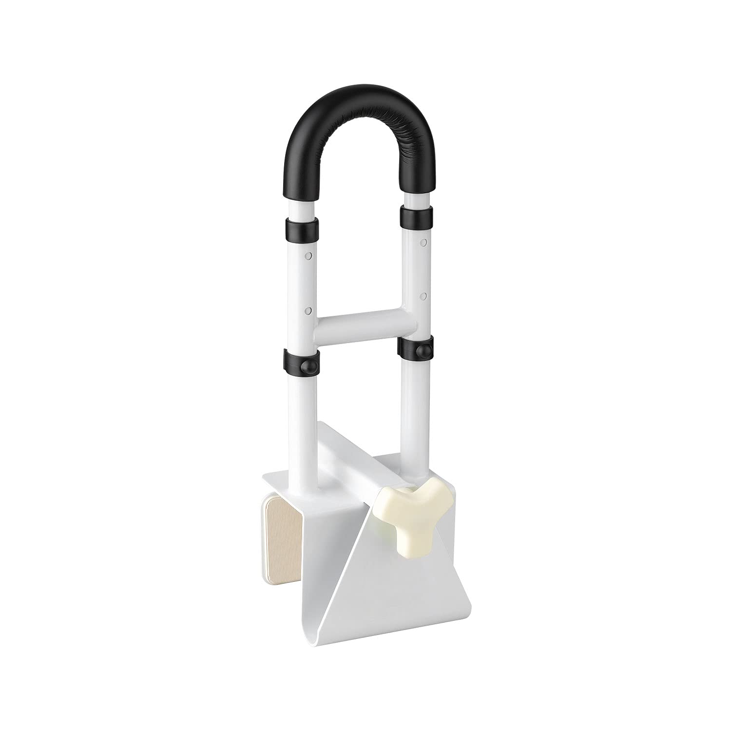 flexilife Premium Aluminium Badewannen-Einstiegshilfe, bis 130 kg belastbar, individuell anpassbar, weiß