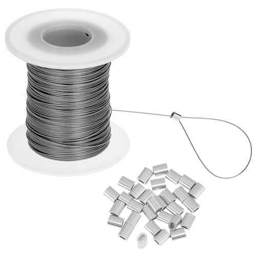 QWORK® Drahtseil 100m, Bildaufhängungsdraht 0.5 mm...