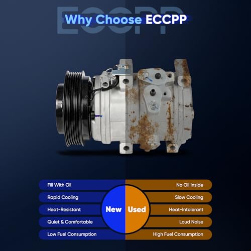 Image of ECCPP AC Compressor Direct Fit for Toyota Tundra V8 4.7L 2000-2006