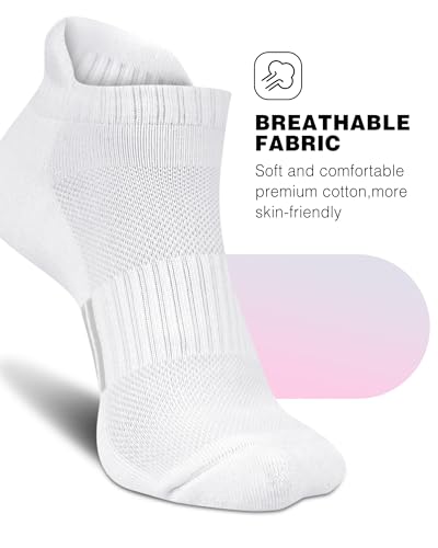 Image of Ankle Socks Womens Athletic Running Comfort Cushioned 3 /5 /6Pairs
