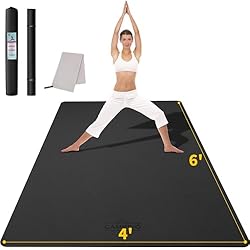 Colchónetas De Goma Eva Para Gimnasia CAMBIVO Esterilla Deporte Grande, Esterilla Yoga 122cm Ancho, Colchoneta Gimnasia, Esterilla Fitness, Yoga Mat para Ejercicio en Casa, Gimnasio, Pilates, Gym