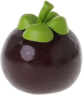 Yapay Meyve Mangosteen Tropik Meyve 8 * 7cm 1adet