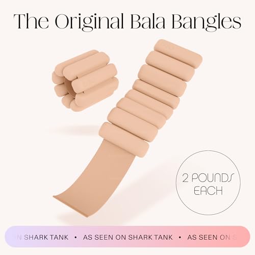 Image of Bala Bangles Wrist & Ankle Weights for Women & Men - Adjustable Weighted Bands - Soft Silicone Arm & Leg Weights for Pilates, Yoga, Walking, Barre, Home Workout & Strength Training Exercise