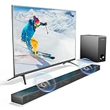 ULTIMEA 3.1.2ch Soundbar für TV Geräte Kompatibel mit Dolby Atmos, 2 Up-Firing-Treiber, Spitzenleistung 390W TV Sound Bar mit Subwoofer, HDMI IN/eARC für 4K HDR Durchleitung, Nova S70 2024