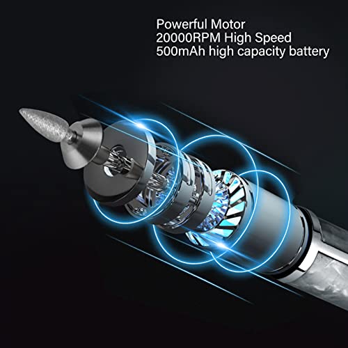 Máquina eléctrica para pulir uñas, ajustable y recargable miniatura 4