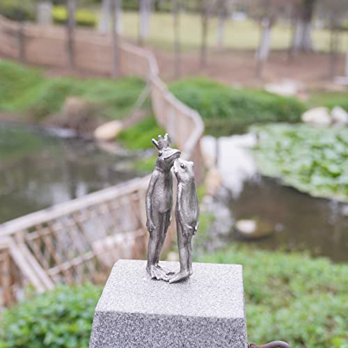 Frog Decor Garden Statue Decor Outside - Couple Kiss Statue Outside Figurines For Yard Patio Lawn Decorations Couple Frogs Front Yard Decorations Outdoor Garden Art Statues 3.5*2*8.5* Lc Lcdecohome #TOP4