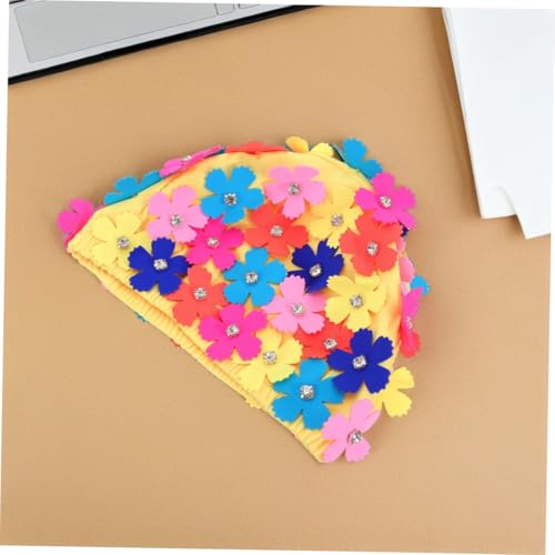 Bonnet de bain fleuri style retro elastique et chic pour femme - 4