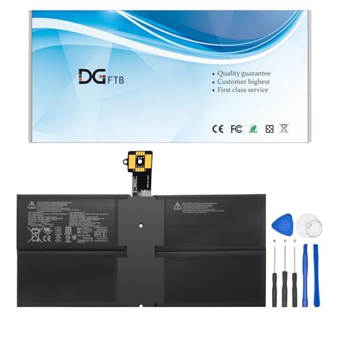 DGFTB G3HTA074H DYNH03 Battery Replacement for Microsoft Surface Pro 7 1960 Surface Pro 7 Plus Series G3HTA073H GA3HTA025H 7.58V 48.51Wh/6400mAh with high Performance and Tools